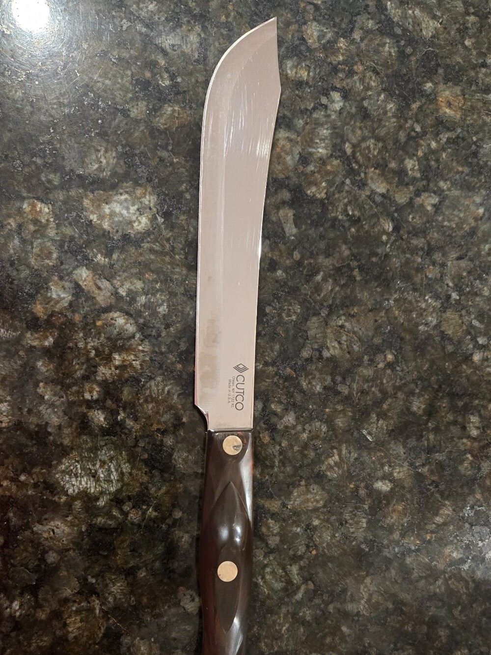 Cutco 1722 Curved Carving Knife – Brown Handle – USA – Pre-Owned - Picture 2 of 15